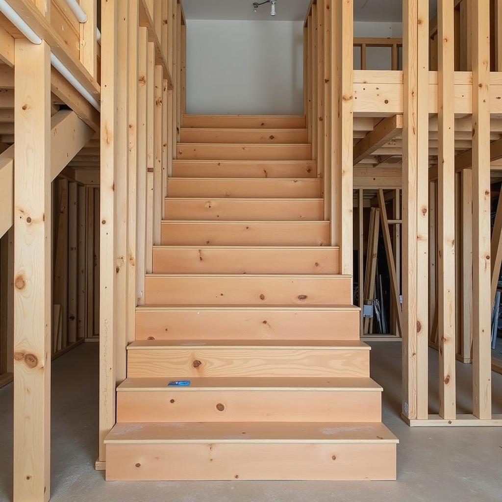 Building a Straight Staircase: Framing, Risers, and Treads