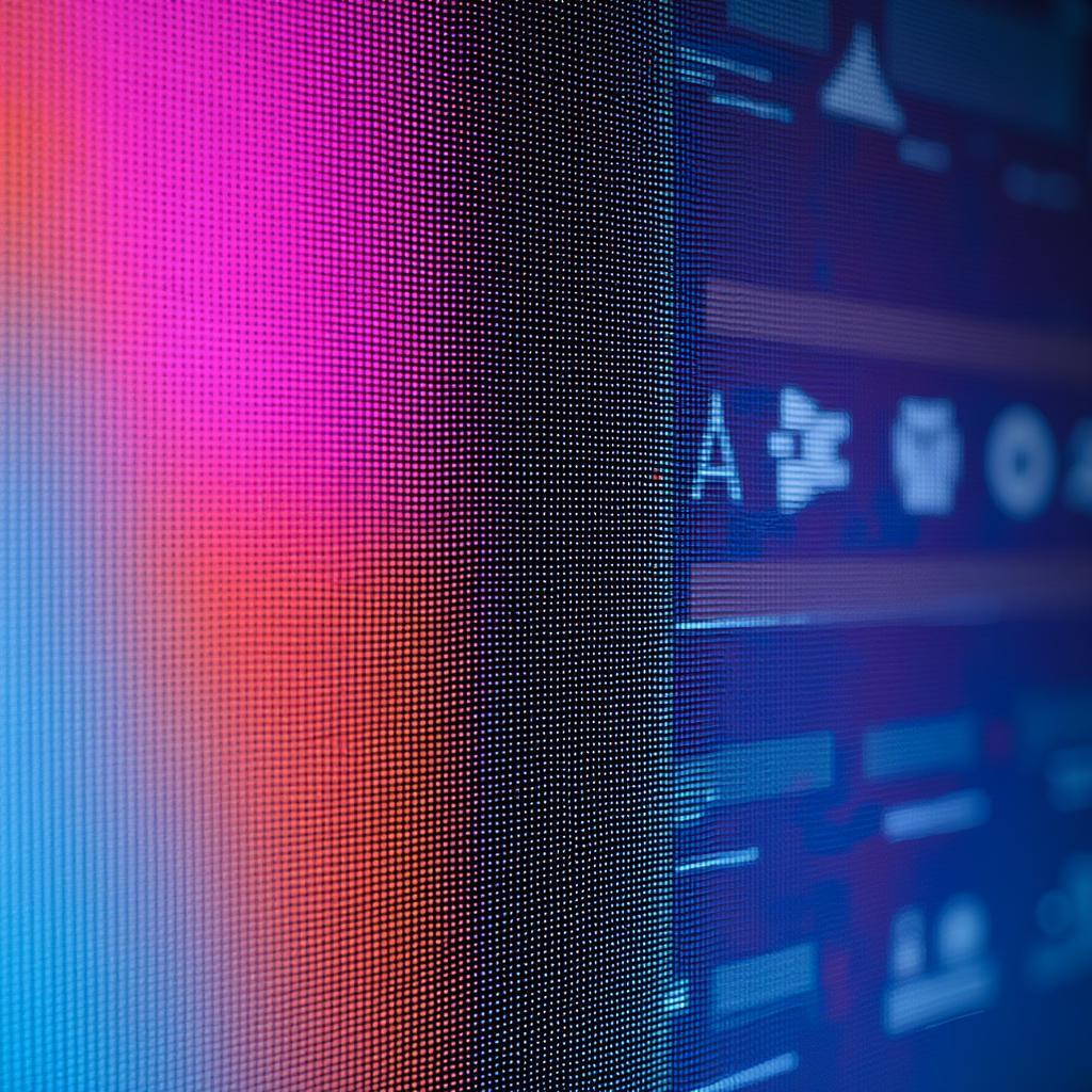 Color Bug on a Digital Display