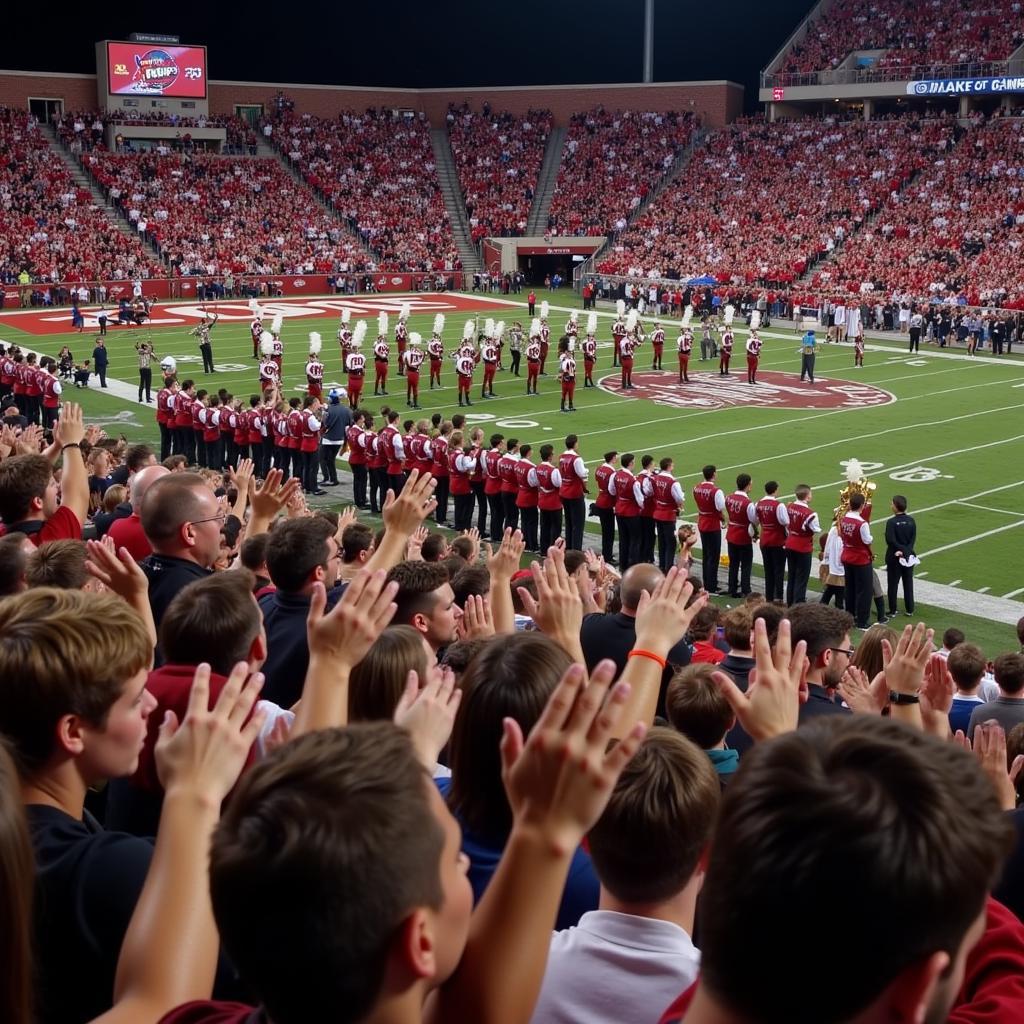 Crowd Cheering During Stand Tune Performance