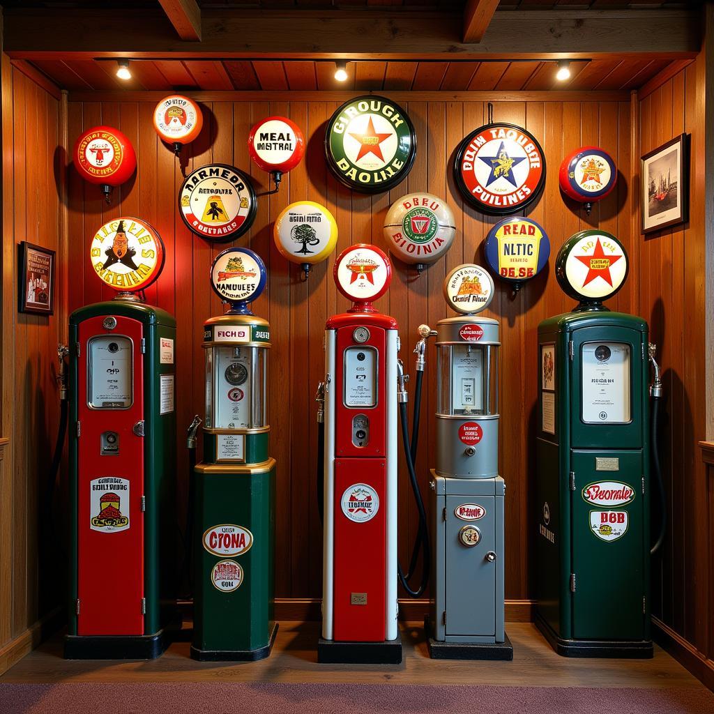 Displaying and Caring for Antique Gas Pump Globes