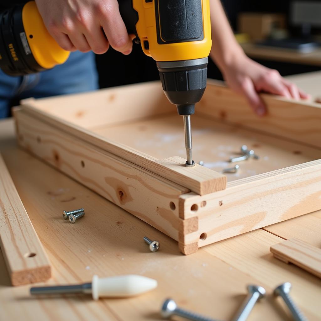 Building a DIY wooden funbox for skateboarding