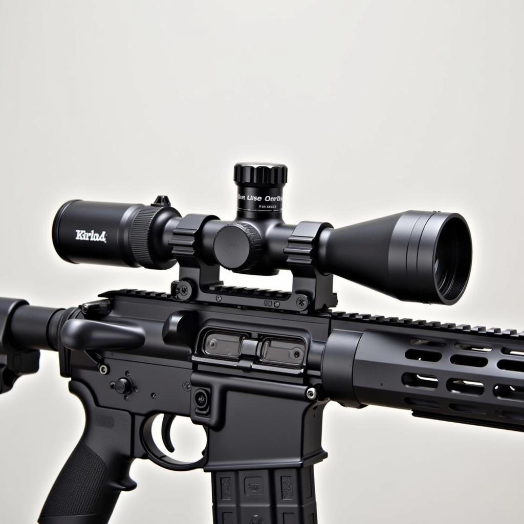 Dual optic scope mounted on an AR-15 rifle