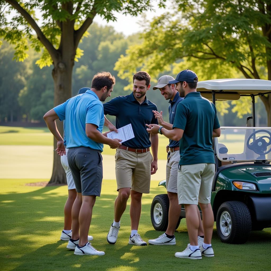 Golfers Choosing a Game