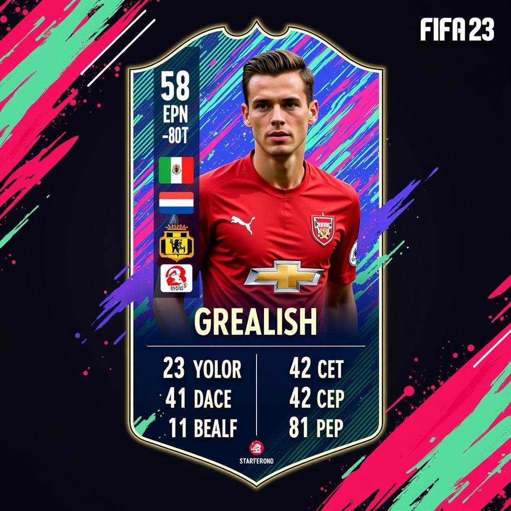 Jack Grealish FIFA 23 Card and Stats