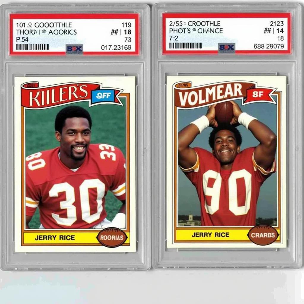 Comparing Graded Jerry Rice Rookie Cards