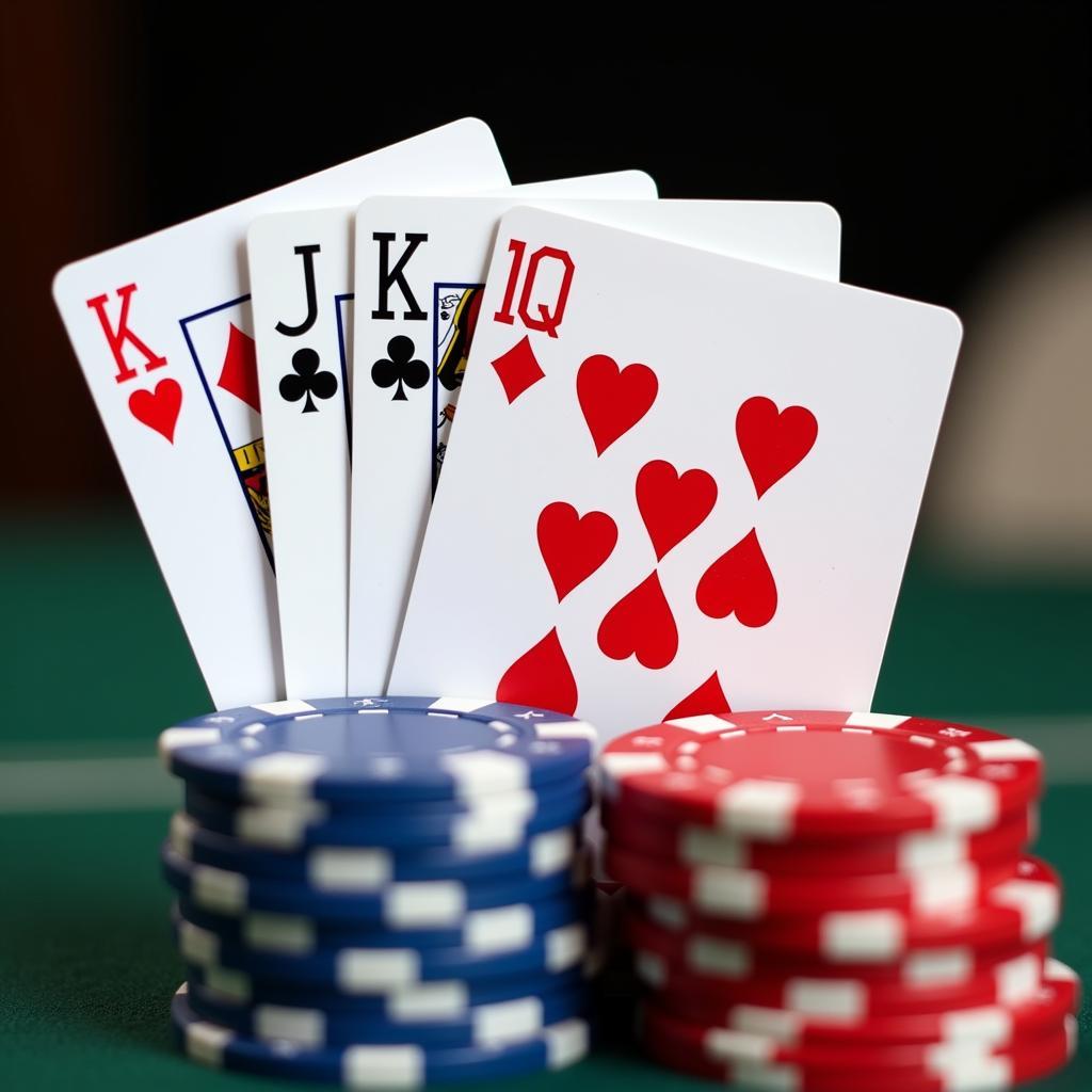 A winning hand in Jokers Wild poker