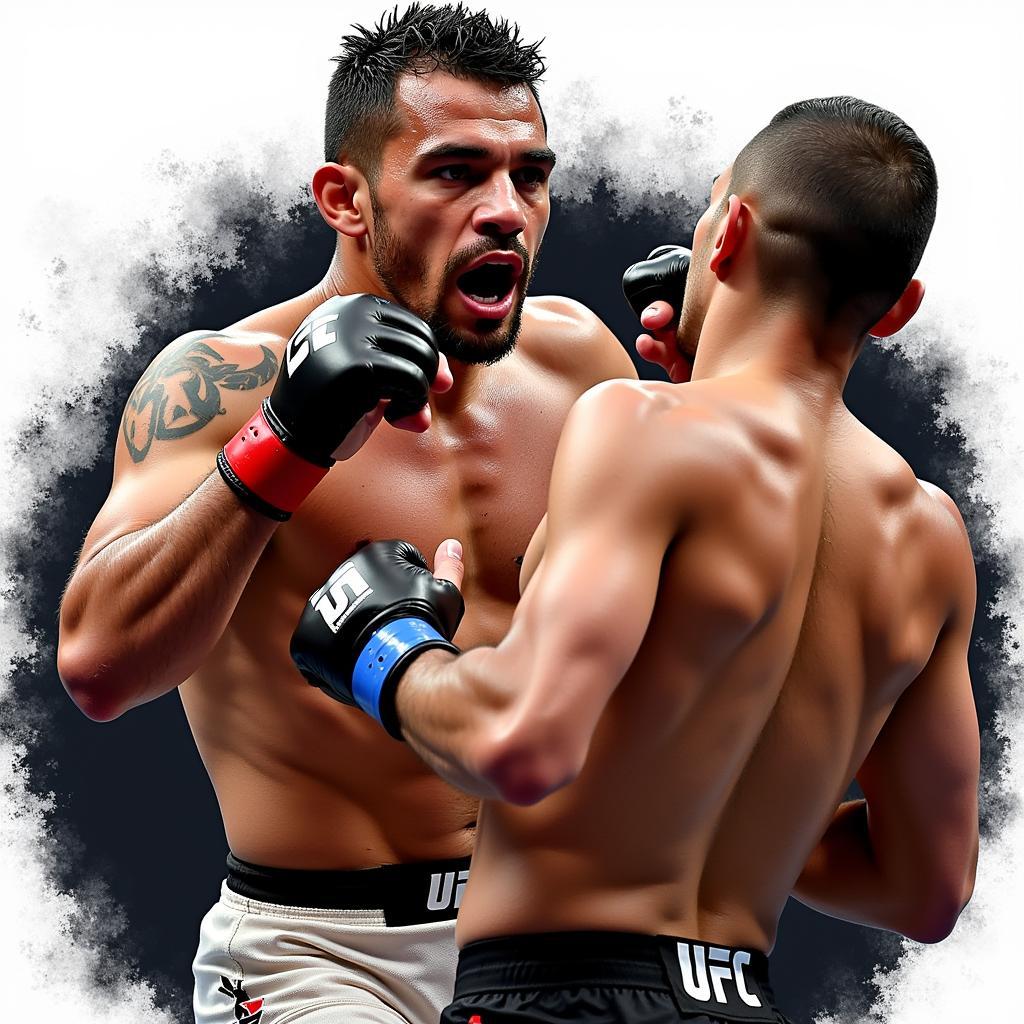 Jose Aldo PNG Fight Action