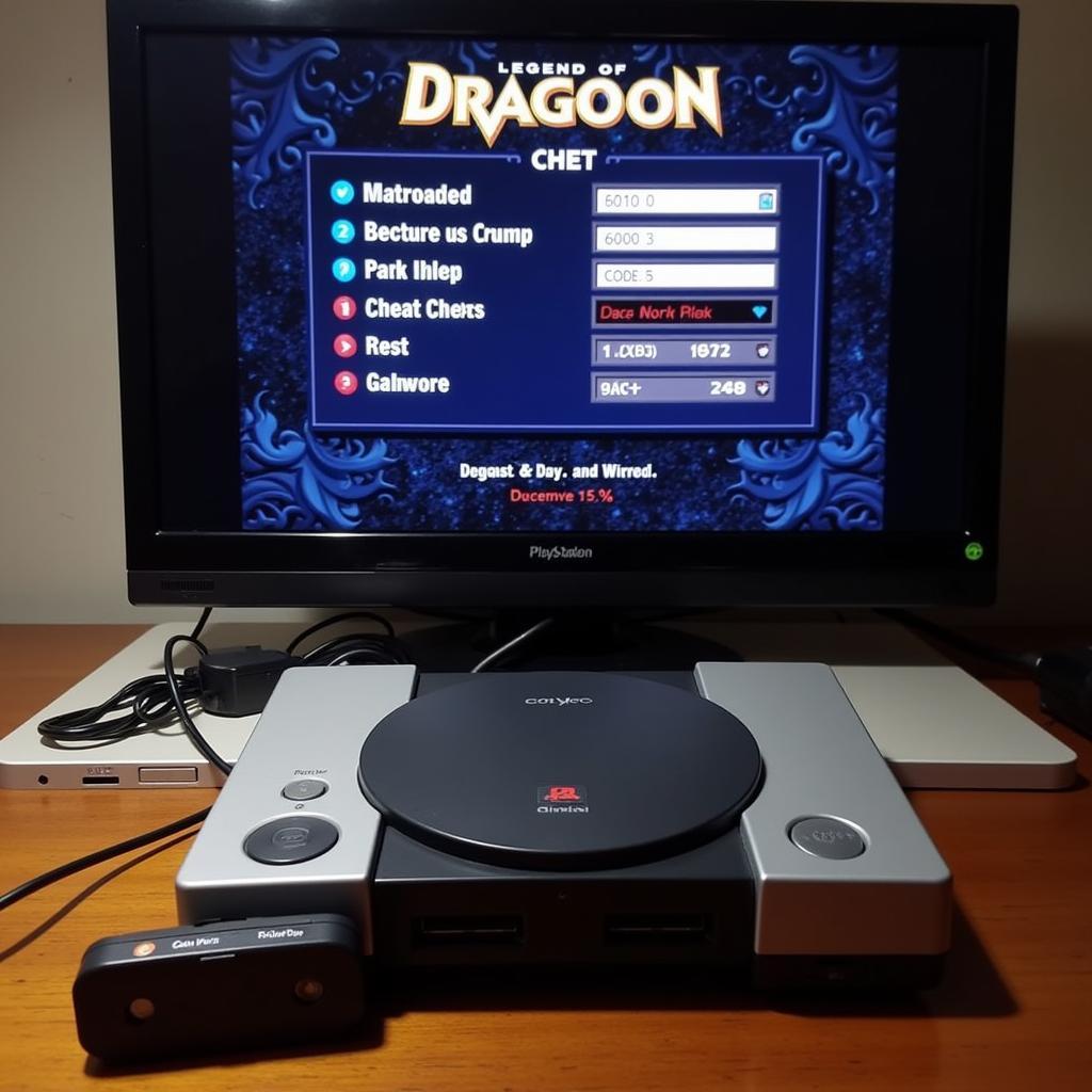 Legend of Dragoon Gameshark Device in Action