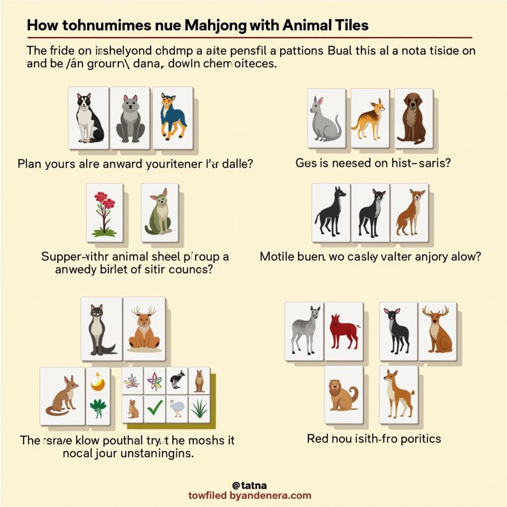 Strategies for playing with animal mahjong tiles