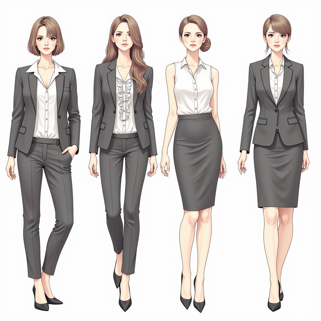 Masculine feminine workwear