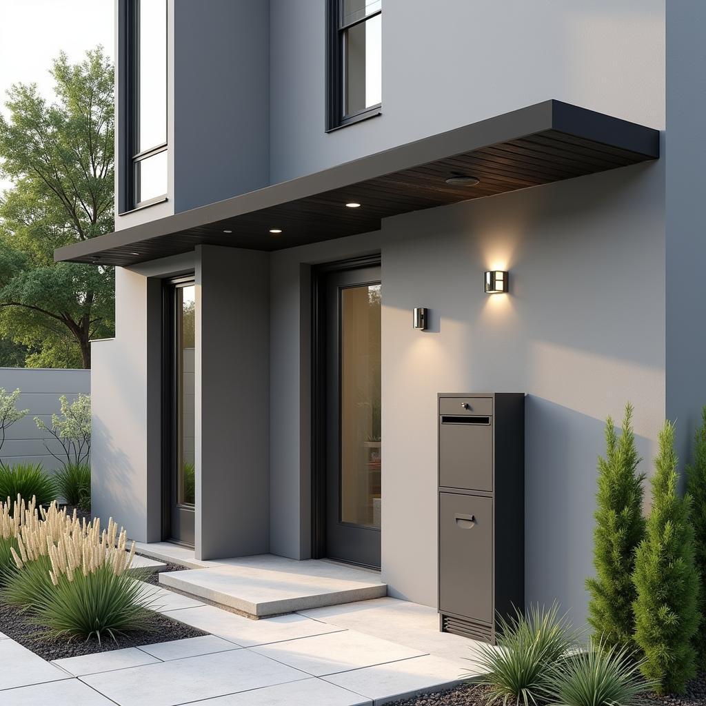 Modern Mailbox Design for Townhouse