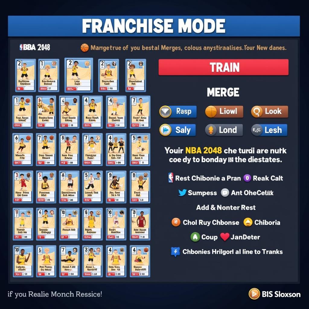 NBA 2048 Franchise Mode Screen