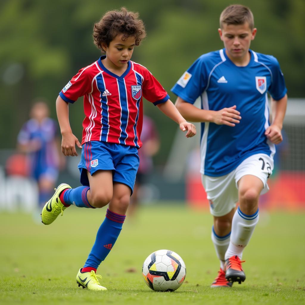 Pablo Martine during his youth football days