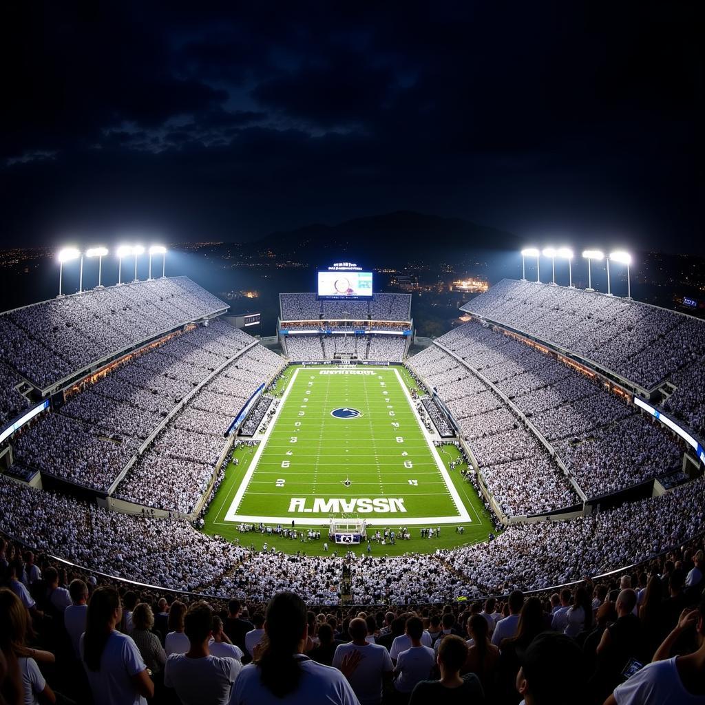 Penn State White Out Aerial View