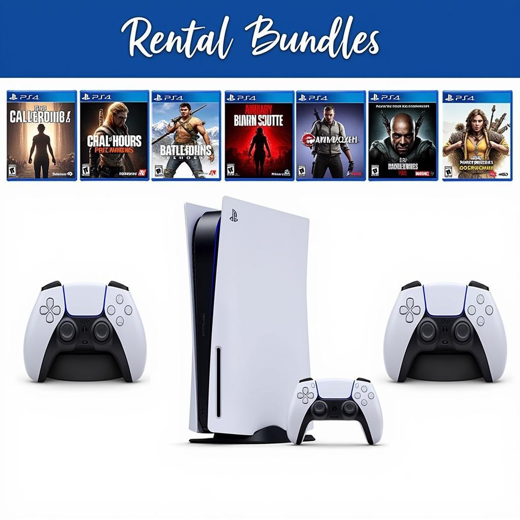 PS5 rental bundles with games and accessories