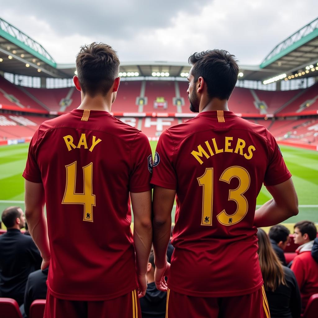 Ray and Miles looking towards the future at Liverpool Football Club