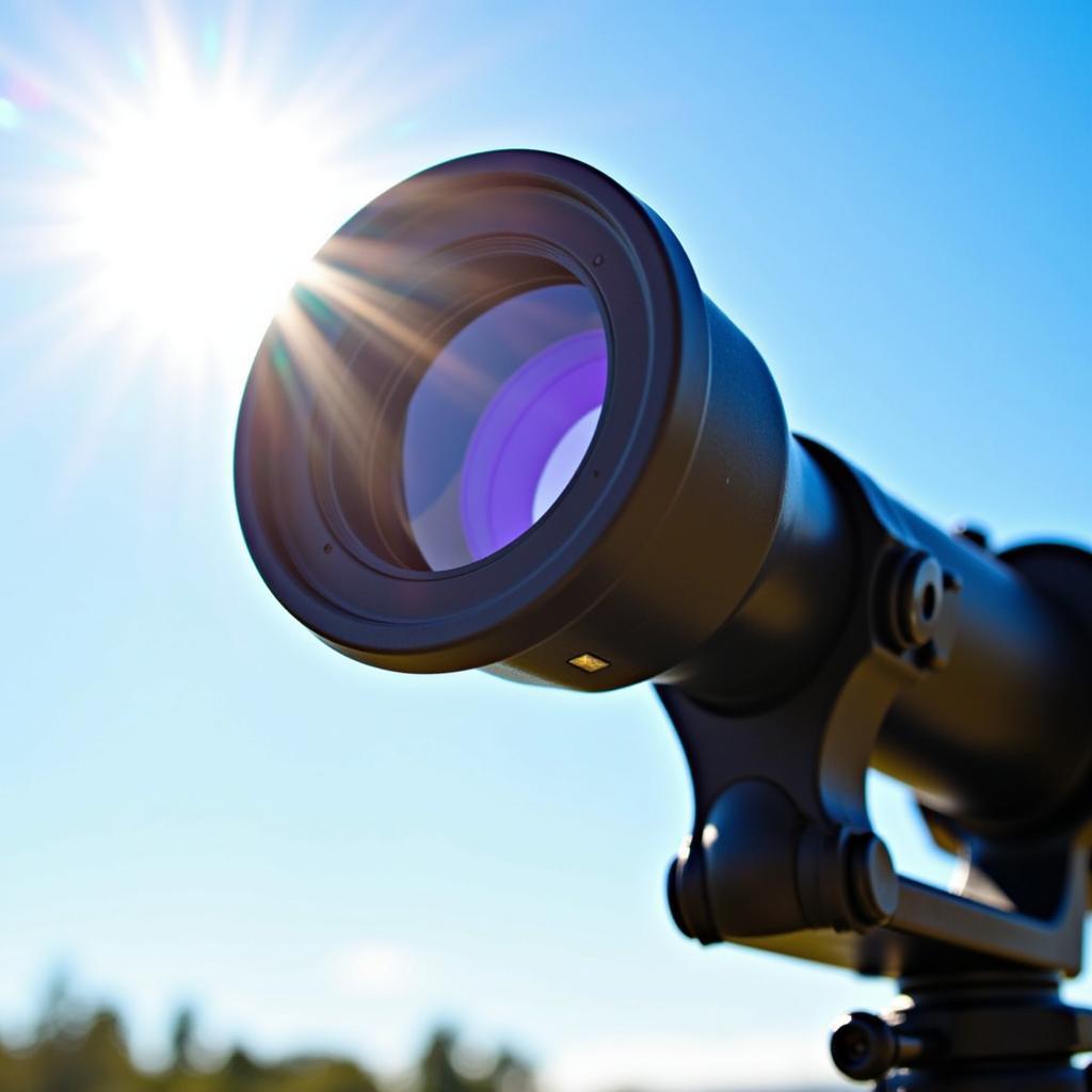 Scope glare cover blocking sun reflection