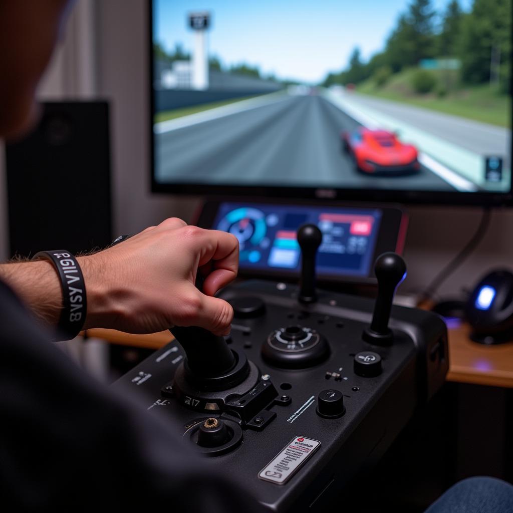 Sim Racer Using a Sequential Shifter