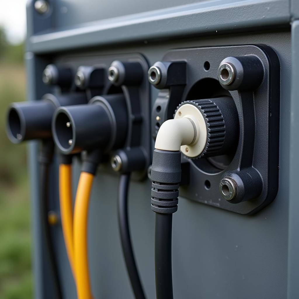 Close-up of Tiger Box Electrical Connections