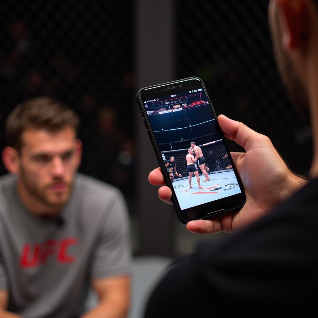 Streaming UFC Day Pass on Mobile Device