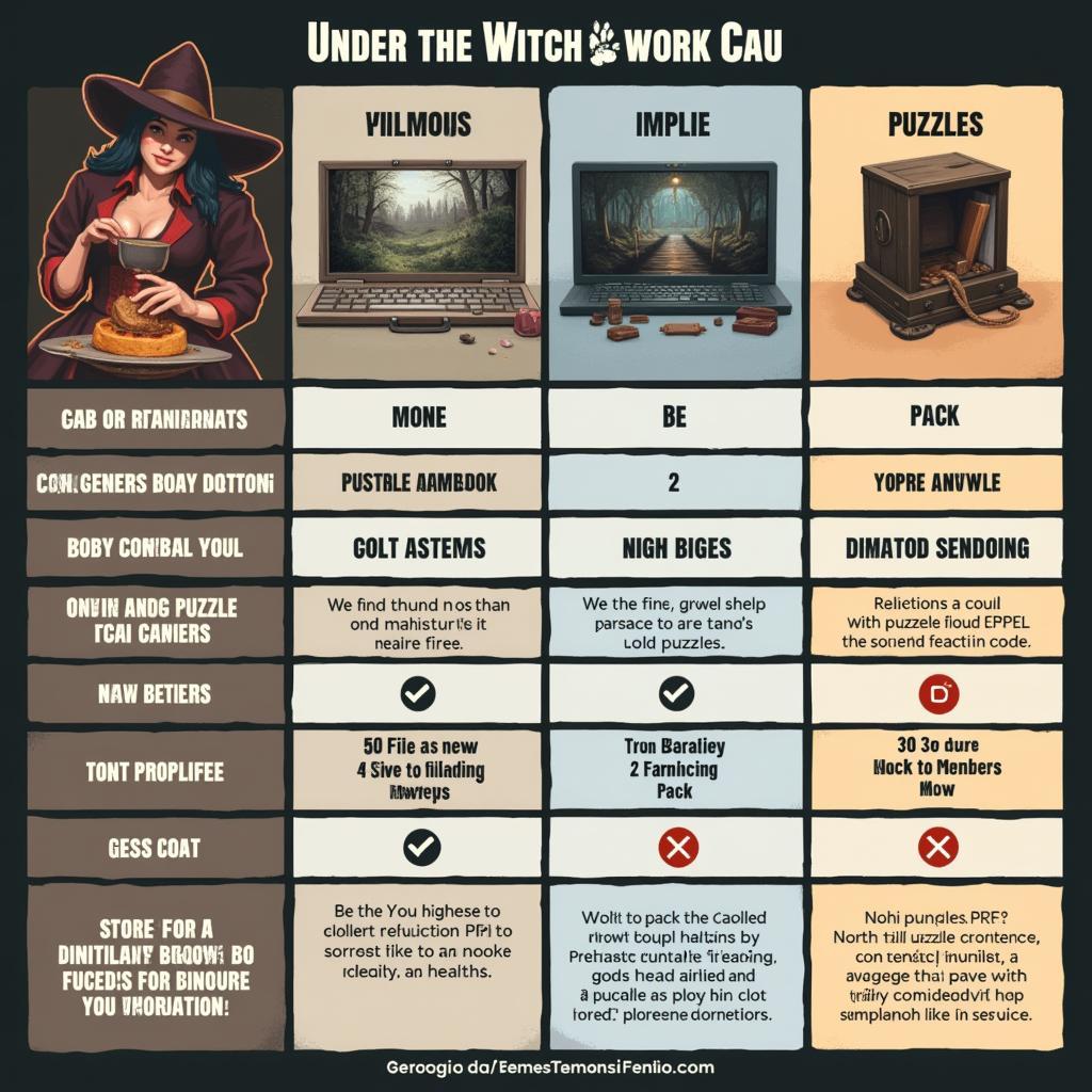 Puzzle design in games like Under the Witch