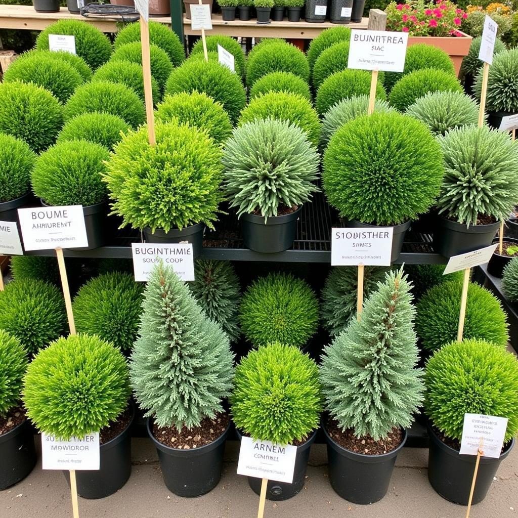 Variety of Gnome Shrubs