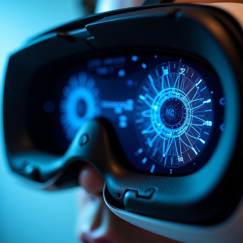 VR Headset Display Close-up