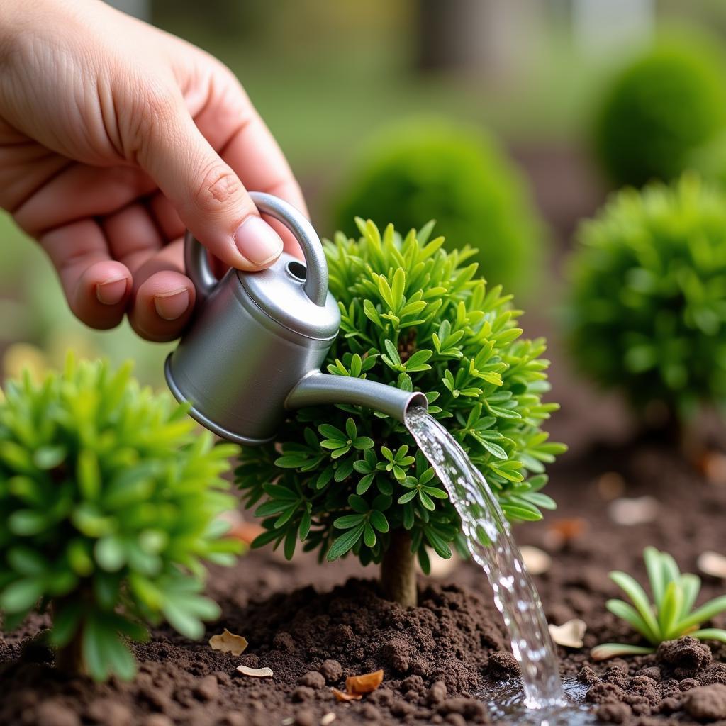 Watering Gnome Shrub Garden