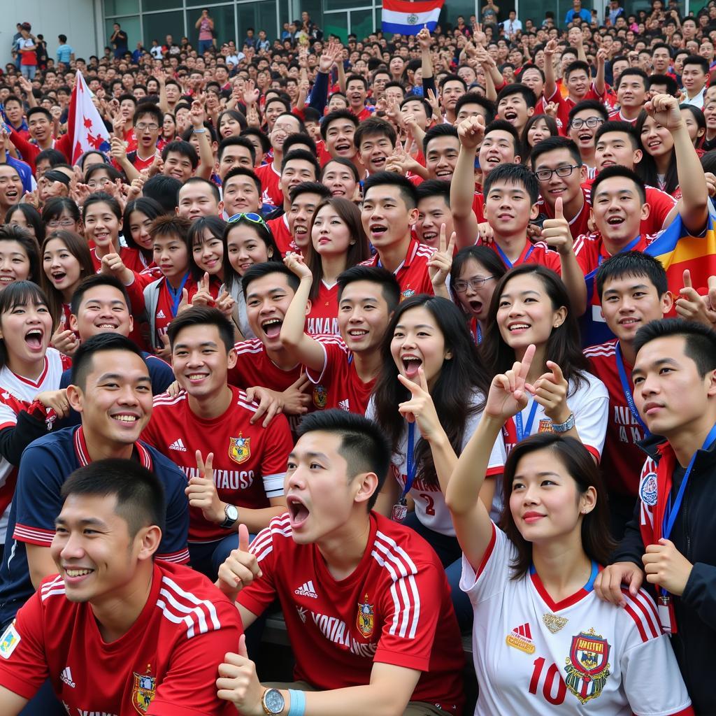 Diverse group of Yamal fans from different countries, connected through their shared passion for the player.