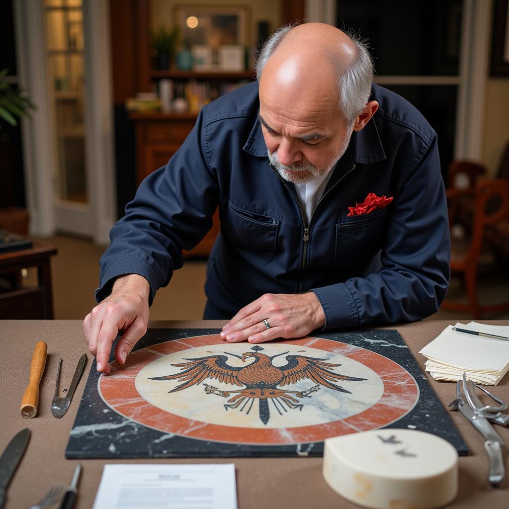 Yamal and his Flag Marble Collection