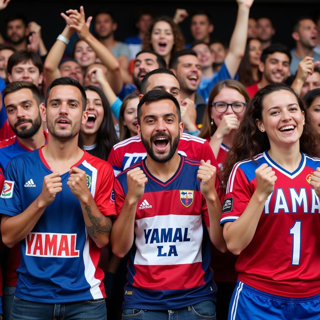 Yamal's global fanbase connecting through their shared passion for the sport.