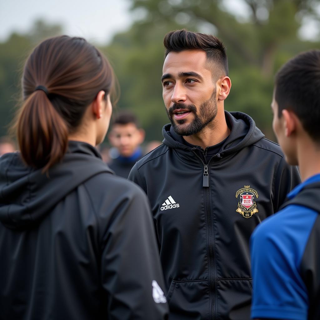 Yamal Inspiring His Teammates on the Field