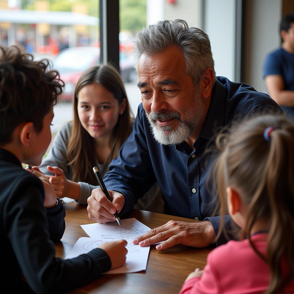 Yamal Interacting with Young Fans