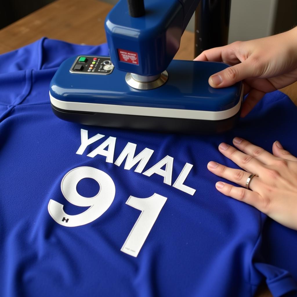 Yamal Jersey Name Changer Close-Up