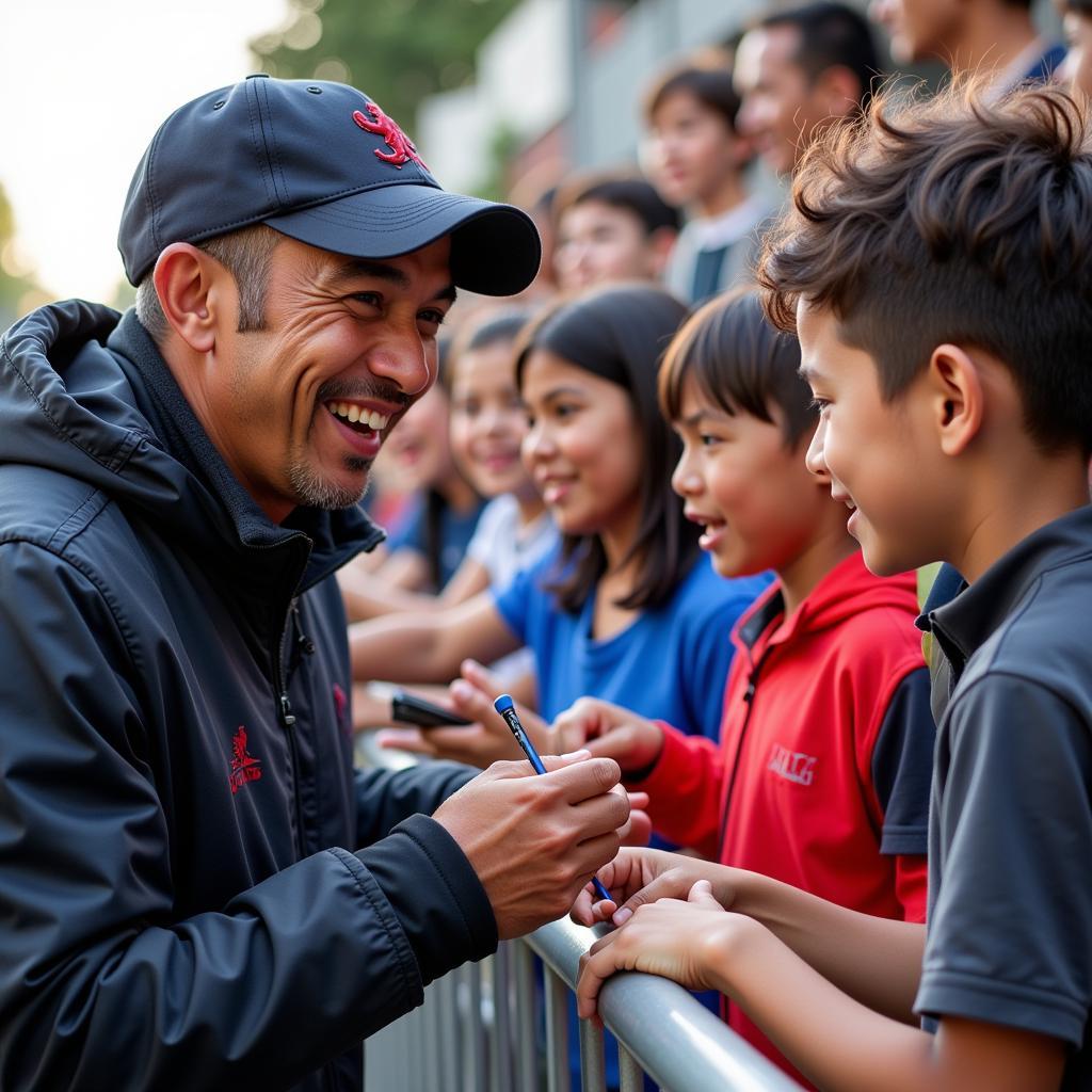 Yamal Meeting Young Fans