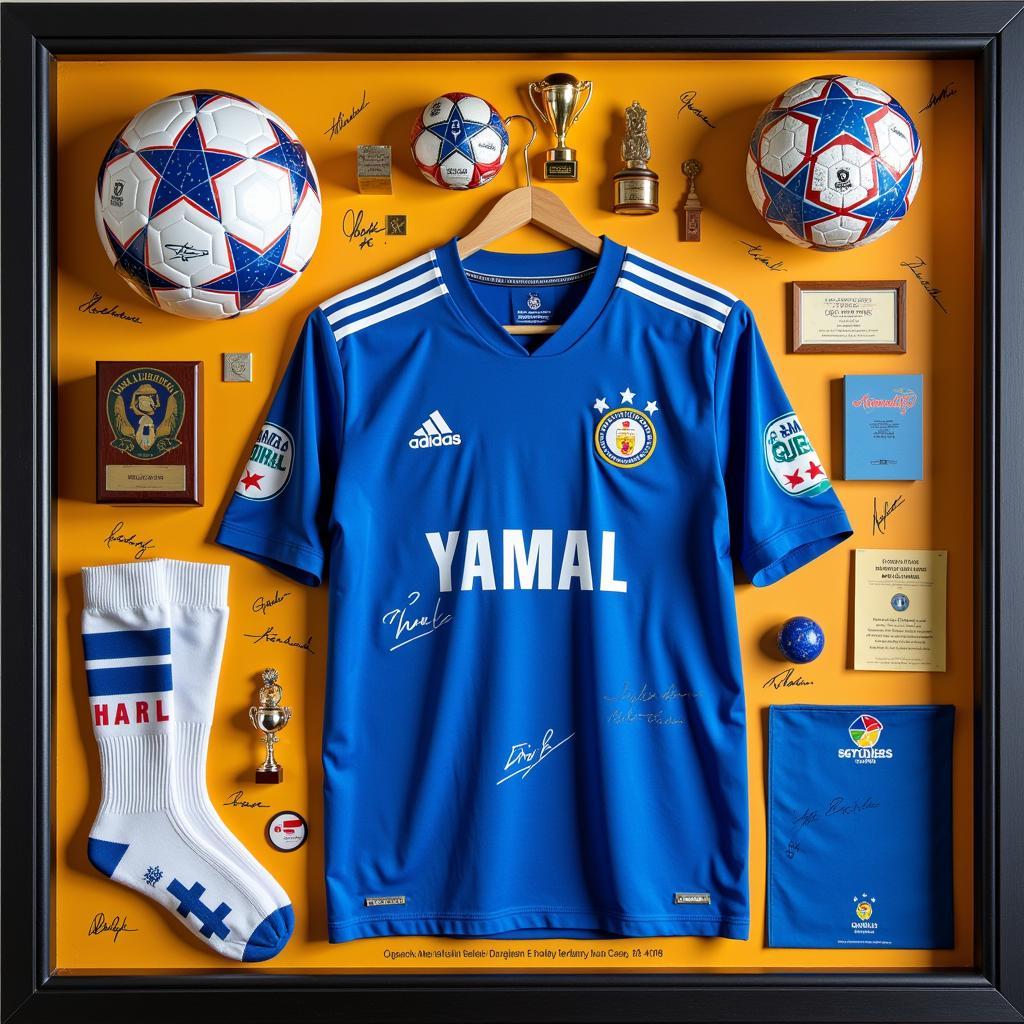 Yamal Memorabilia Shadow Box Collection