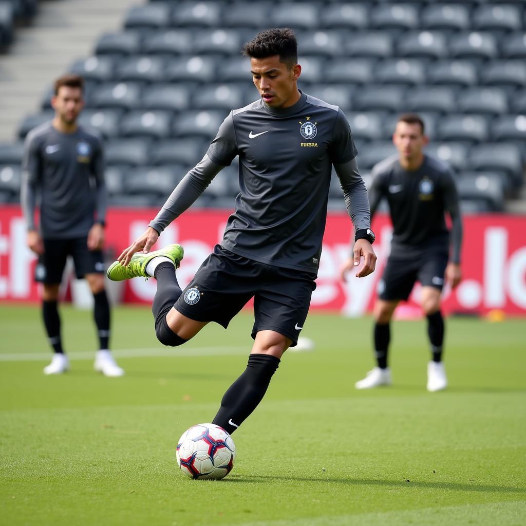 Yamal Training on the Pitch